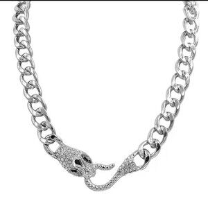 Ouroboros Serpent Chain Necklace Snake Choker
